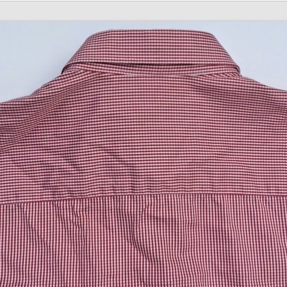 Camicia In Roma red checkered 2 fold cotton Sz 16 made in Italy 🇮🇹 - Picture 11 of 11